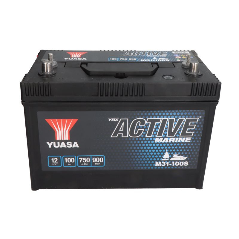 Стартерний човновий акумулятор Yuasa Marine M31-100S 100Ah 750A L+