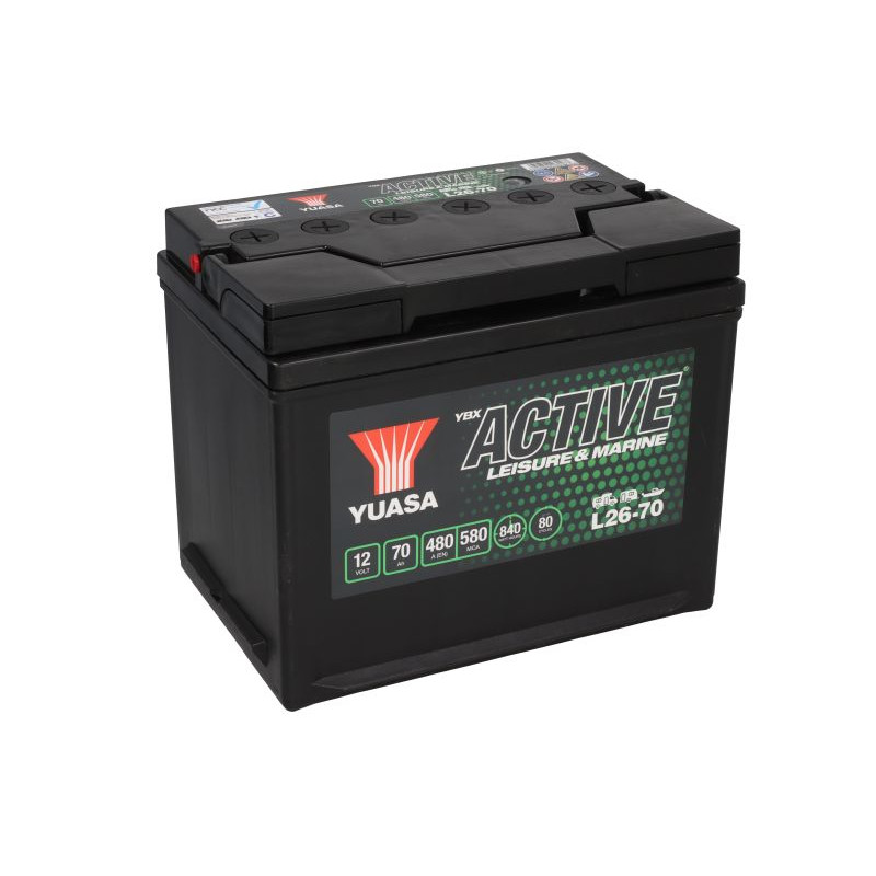 Човновий акумулятор Yuasa Marine L26-70 70Ah 480A L+ 420 Wh